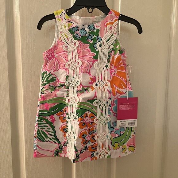 Lilly Pulitzer for Target Nosie Posey Floral Shift Dress Girls Size 18M NWT - Picture 1 of 10